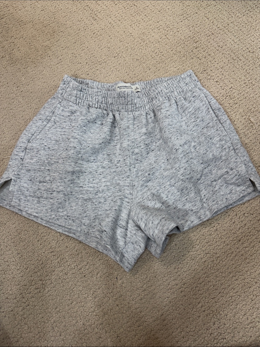 Abercrombie & Fitch Heather Gray Athletic Lounge Shorts